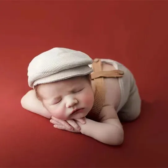 Photoshoot Props Knitted Baby Boy Costume Newborn Photography Props Overalls Suit Infant Bodysuit Newborn Photography Outfit Baby Girl Accessorie