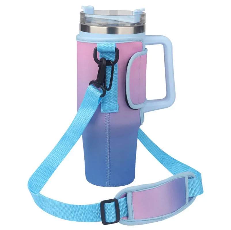 보온병 캐리어 백 파우치 커버, 물병 홀더, 조절 가능한 어깨 스트랩, 머그 커버, 40oz