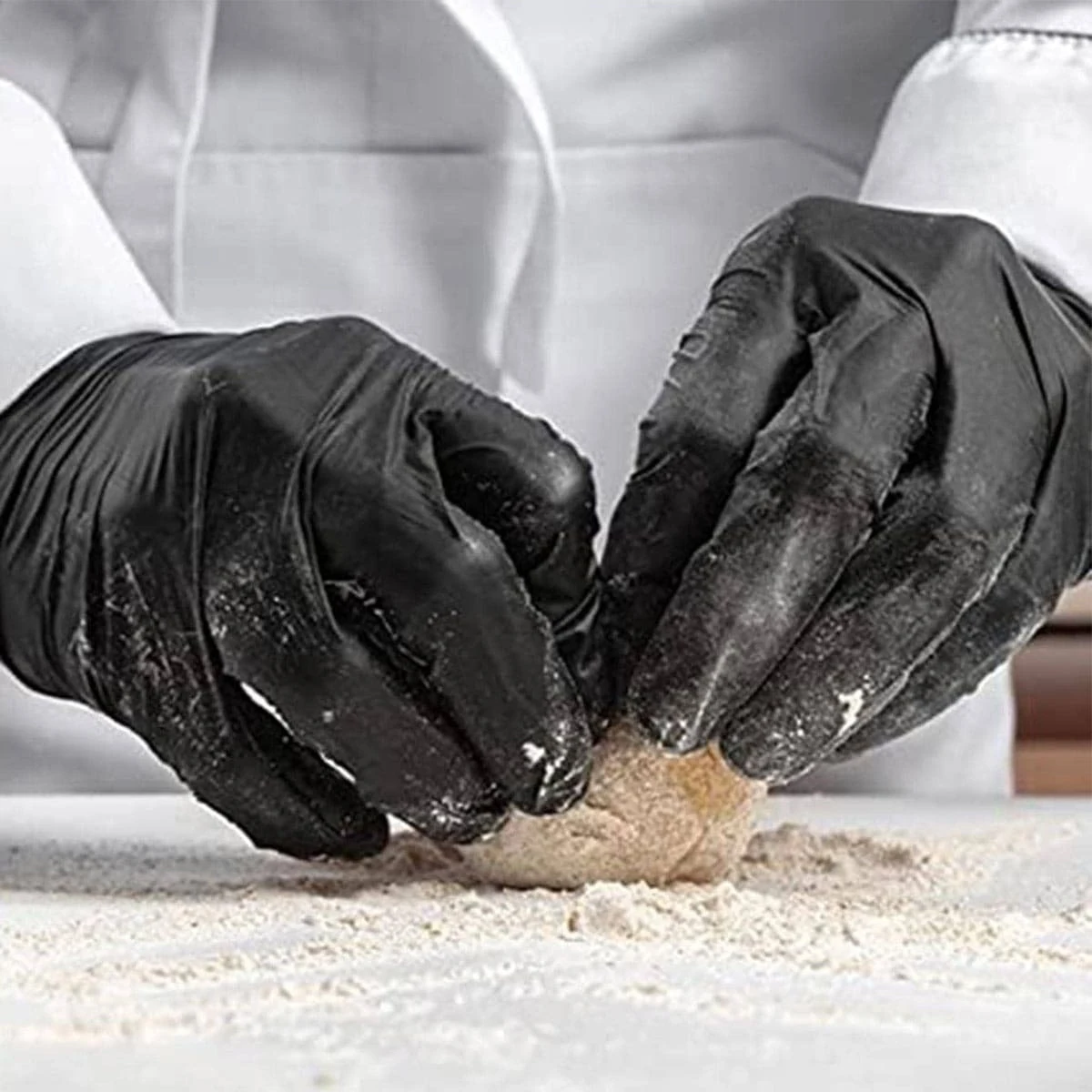 100pcs gloves Nitrile dining laboratory beauty salon dental black civilian examination Nitrile gloves