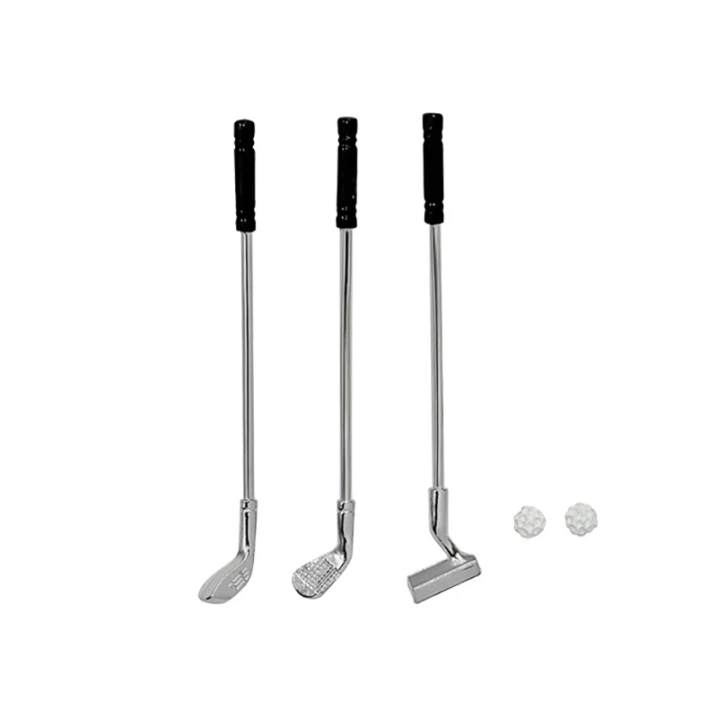 1Set 3pcs Golf Sticks with 2pcs Ball DollS Accessories Kids Toy Dollhouse Miniature Accessory Wholesale