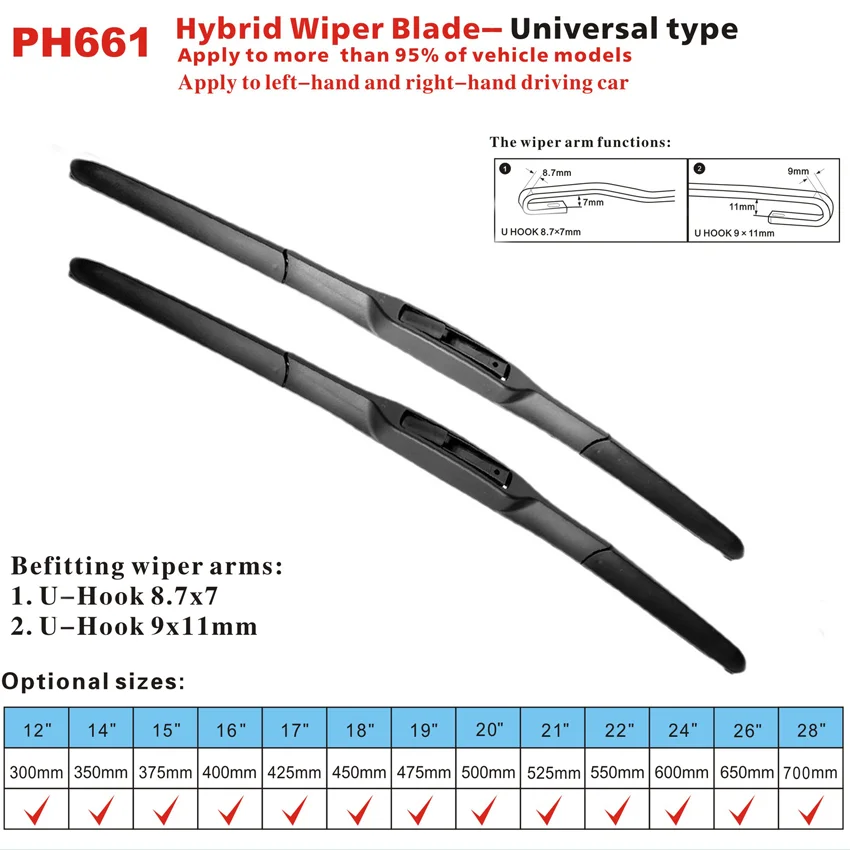 Car Wiper Blade Blades For Mitsubishi Pajero Sport 2013-2021 22"+18" Windshield Windscreen Clean Rubber Silicon Cars Wipers 4