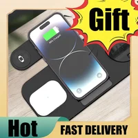 6-in-1 Foldable Fast Wireless Charging Station Fast Magnetic Charging Stand Dock 15W Fast Wireless Charger for  Devices 1