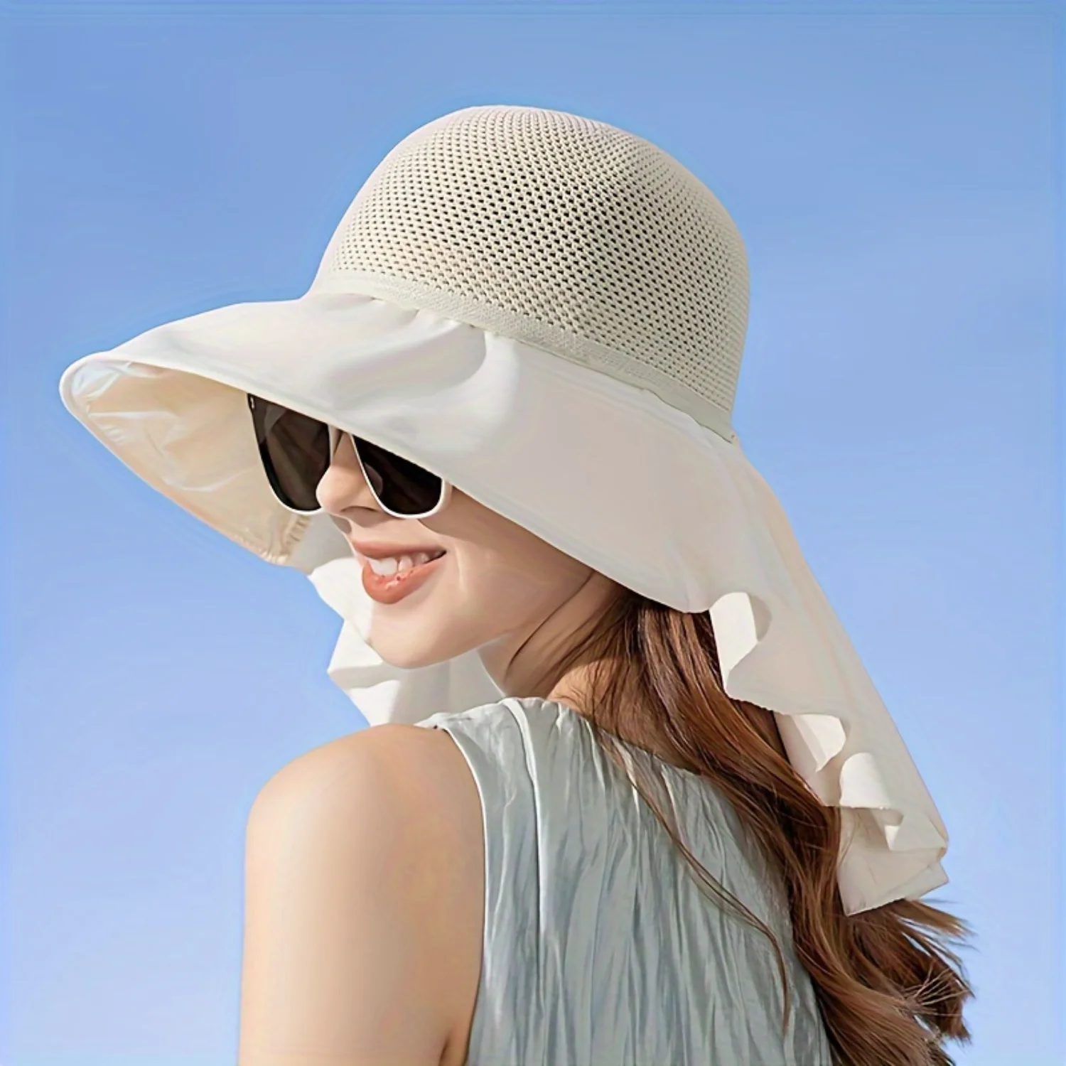 Womens Premium UV Shield Wide Brim Sun Hat-Foldable & Versatile for Beach, Fishing, Garden, Hiking-Perfect Summer Outdoor Es
