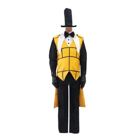 Anime! Bill Cipher Uniform Cosplay Costume Mystery Attack Outfit