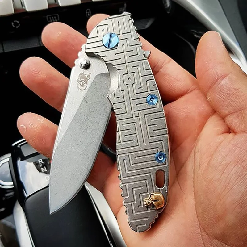 1 Full Set Knife Handle Titanium Alloy Screws Complete Hardware Kit for Rick Hinderer XM-18 3.5\'\' Spindle Support Shaft XM18
