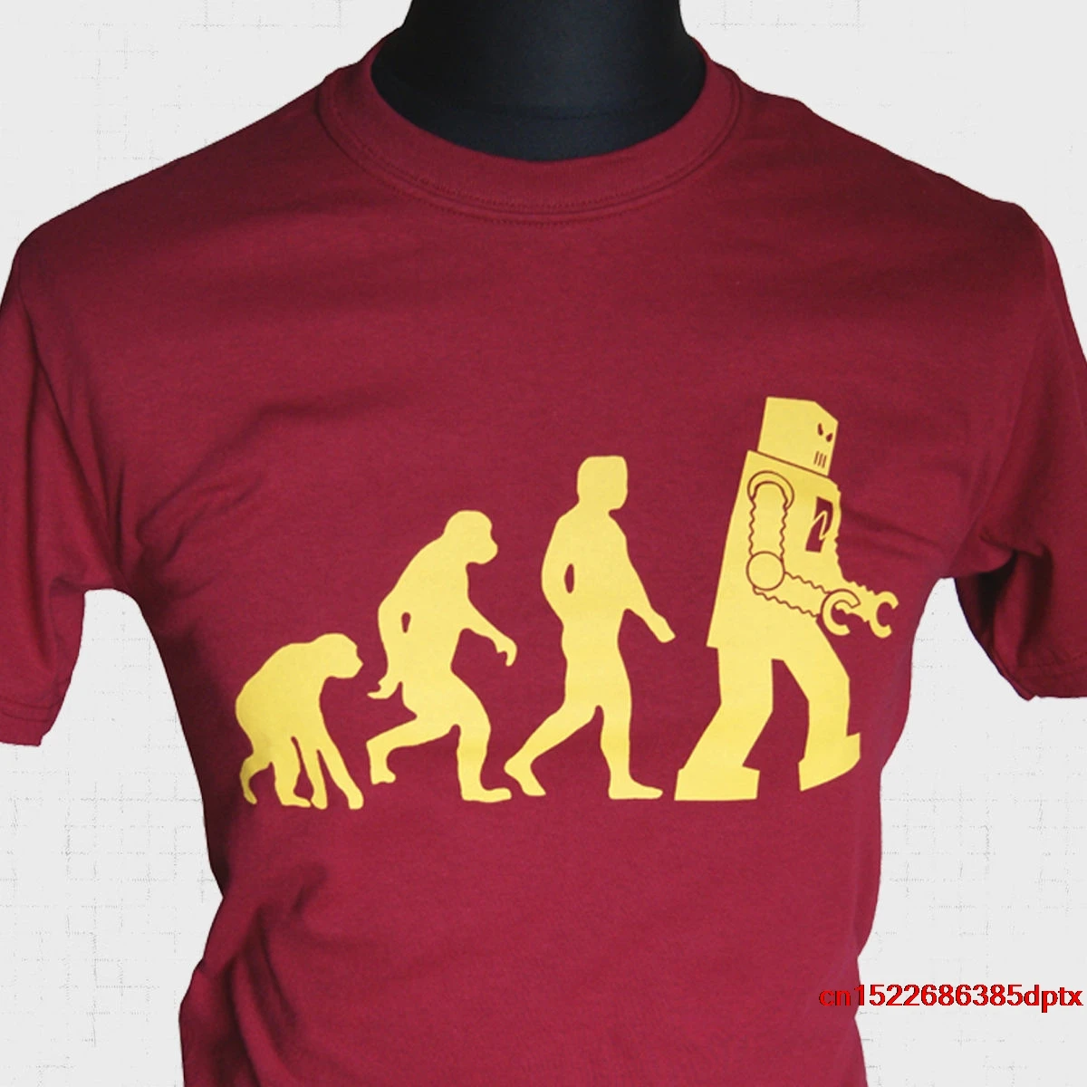 T-Shirt Robot Evolution The Big Bang Theory T-Shirt T-Shirt Da Uomo Vintage Cool Leonard Spencer Cooper