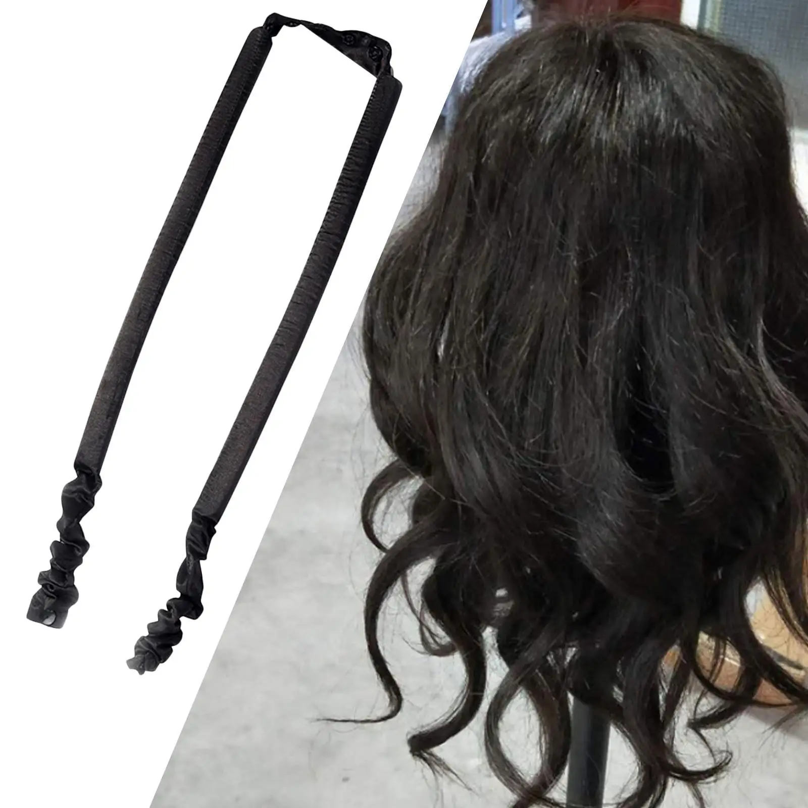 Heatless Curling Rod Curls Silk Ribbon Hair Rollers Sleeping !