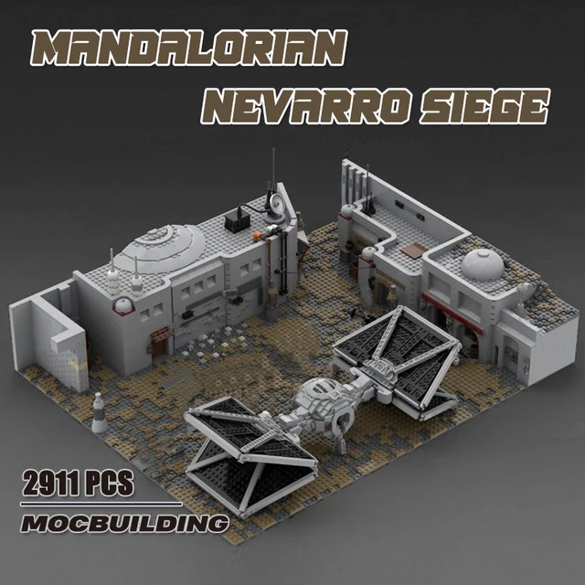 MOC Building Movie Scene Architecture Space wars Nevarro Siege Outland NEW Star TIE-Fighter  Blocks DIY Toys Kids Gifts 1