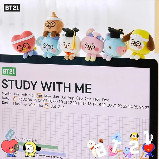 Bt21 Koya Chimmy Mang Kawaii Display Decoration Plush Dolls Cartoon  Computer Screen Car Ornaments Line Friends Anime Toy Gifts - AliExpress