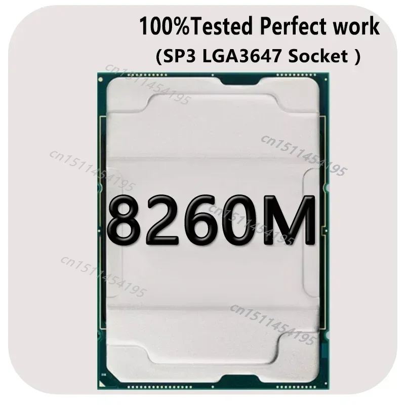 고품질 Xeon 8260M 플래티넘 2.4GHZ 24C/48T 38.5MB 200WLGA3647 3647 마더보드 X11 DAI DPL DPI-N DPU SPW-TF DPG-QT