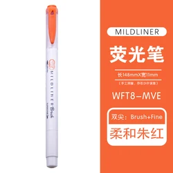 Vibrant Dual - Tip Brush Pen - 25 Colors, Creative Stationery (1pc Vermilion MVE)