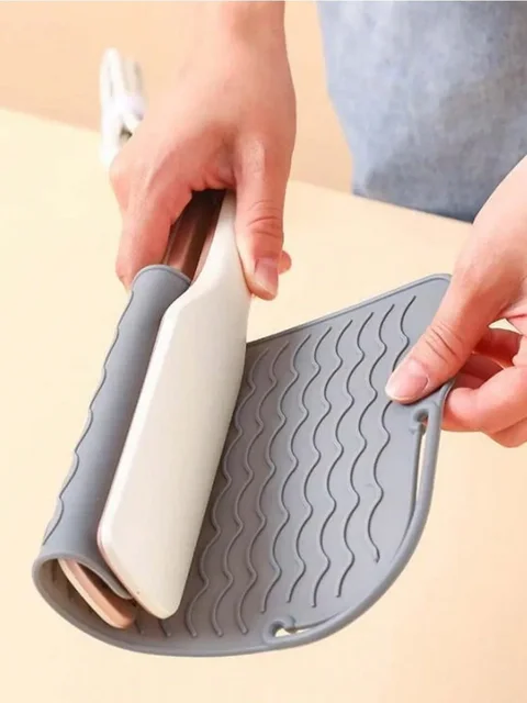 Tappetino Riposo Stiro In Silicone + Isolante Termico - Antiscivolo, Portatile, Sicuro - Foto 9