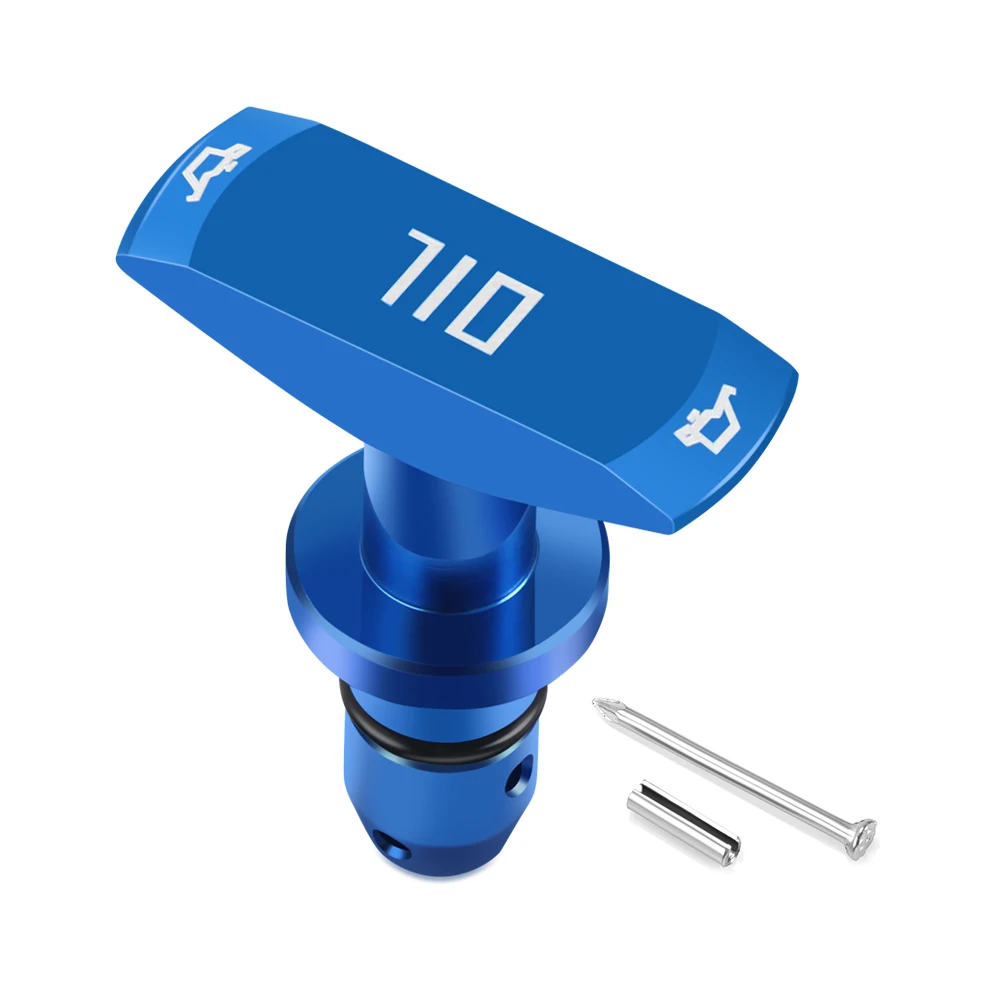 Car Oil Dipstick Pull Handle Aluminum Billet Auto Replacement Modification Decoration