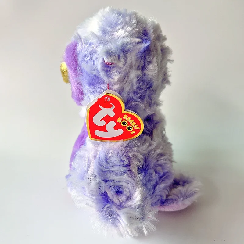 TY Beanie ojos grandes OWLIVIA el búho púrpura 