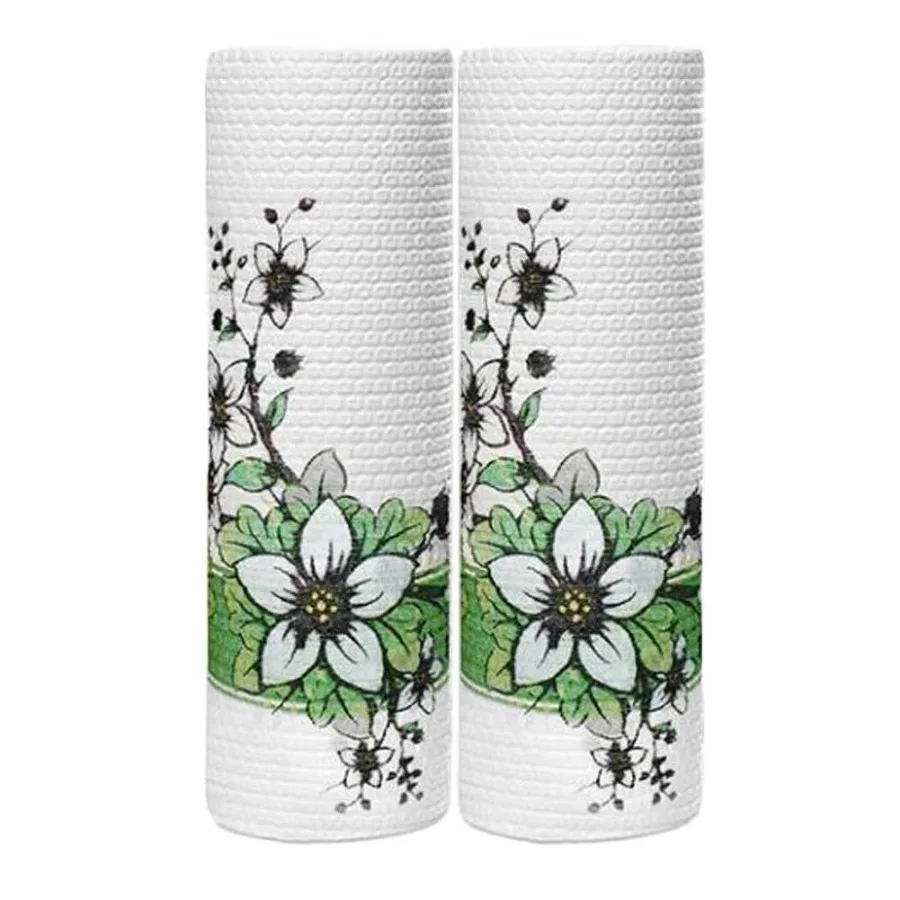 Flower Kitchen Paper Towels Disposable Cleaning Cloth