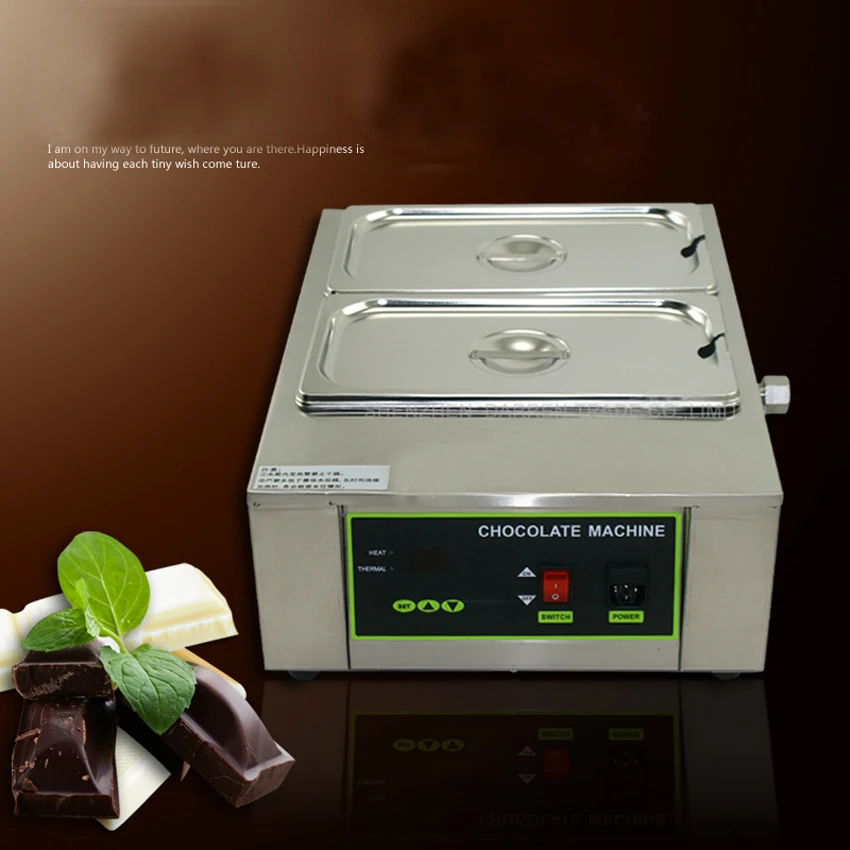 1 2 3 4 5 6 Tank Water Heating Small Electric Chocolate Heating Warmer Tempering Machine Chocolate Melter Melting Machine 2