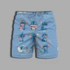 Summer Men's Shorts Disney Stitch Shorts 3D Printing Swimming Trunks Beach Quick-drying Men's Shorts New Hawaii Men's Clothing 3