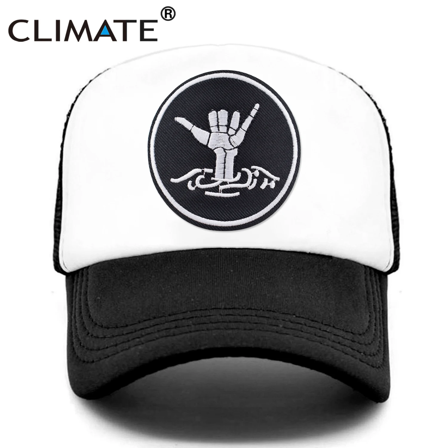 CLIMATE Men Cool Rock Trucker Cap Rock and Roll Mesh Hat Cap Metal
