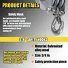 Rope Pulley Hoist 3/8 Rope Hoist With 5:1 Lifting Power Heavy-Duty Rope Pulley Multifunctional Pulley System With 2200 Lbs 2