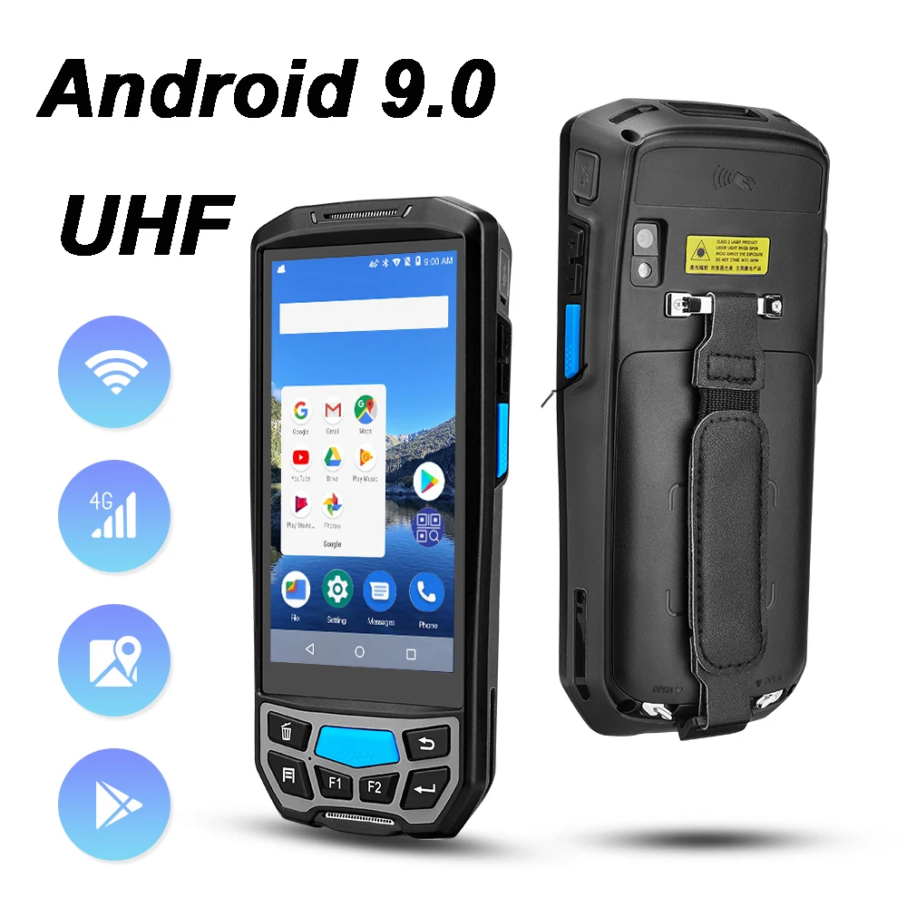Ручной КПК-сканер Soonpos на базе Android 9, 2D сканер штрих-кодов Honeywell, UHF, RFID-считыватель, 2 ГБ, 16 ГБ, коллектор данных со склада