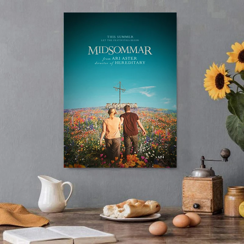 Poster Midsommar Full Movie Poster Film Midsommar Lukisan Kanvas