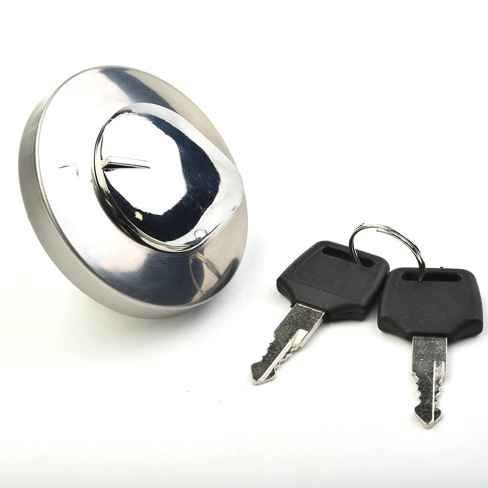

Silver Motorcycle Petrol Fuel Gas Tank Cover Cap Lock Keys 514873 Fit For Honda ShadowVT750 DC C2 VLX VT600
