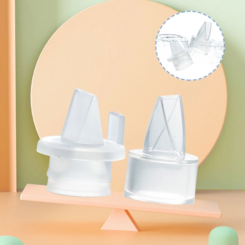 1PC Duckbill Valve For Manual Electric Breast Pumps for Backflow Protection Breast Pump Accessory Transparent Silicone breast pump accessories silicone valves silicon replacement parts