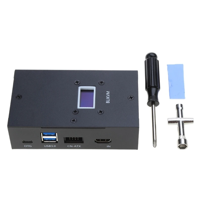 

BLIKVM V1 KVM с разрешением более 1080P, частотой 60 Гц, KVM с видеозахватом и OLED-экраном, тип C, 5 В, 3 А, интерфейсы USB
