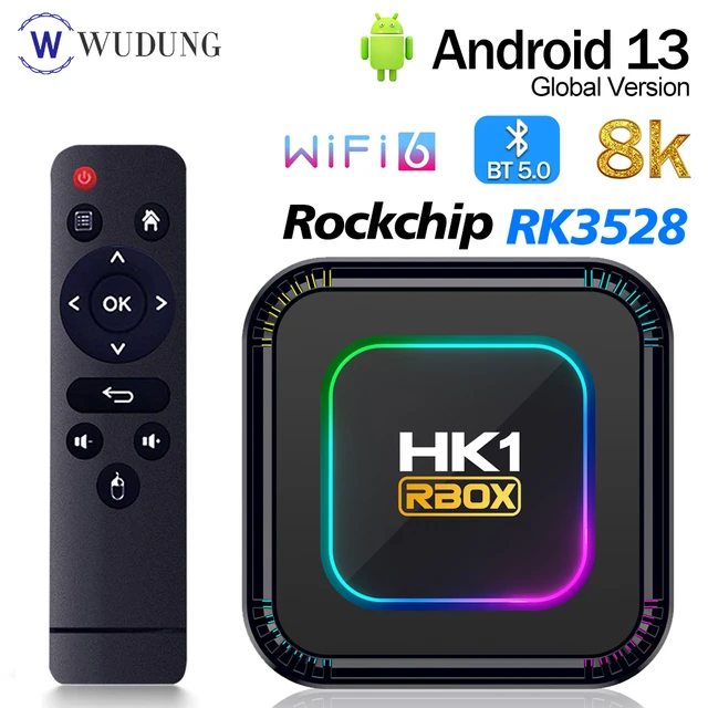 Boitier iptv intelligent HK1 RBOX-K8 Android 13.0 décodeur réseau