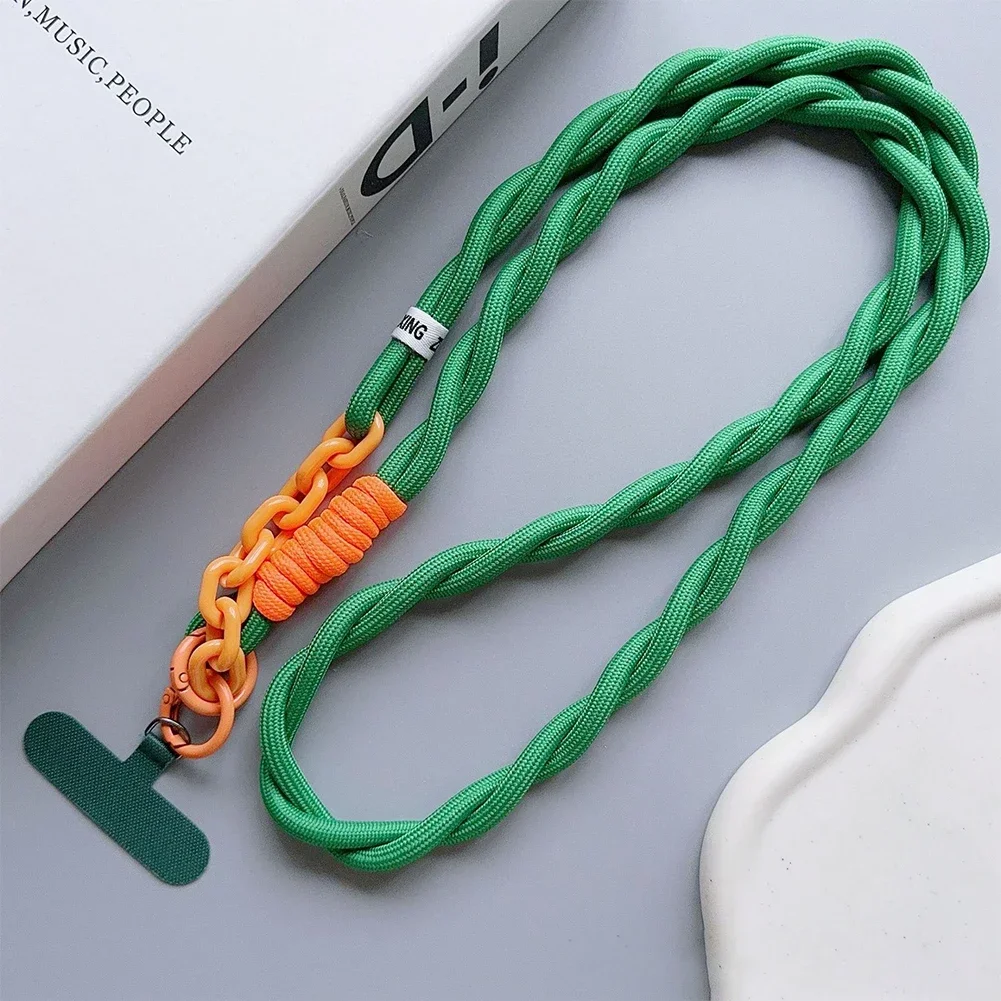 Handwoven Unisex Crossbody Mobile Lanyard - Sturdy, Durable, and Stylish Korean Design