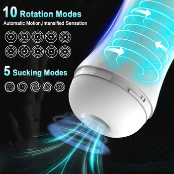 Male Masturbator Cup Automatic Sucking Real Vagina Blowjob Sex Machine For Men Vibrator Pussy Pocket Masturbator Toys For Men 2