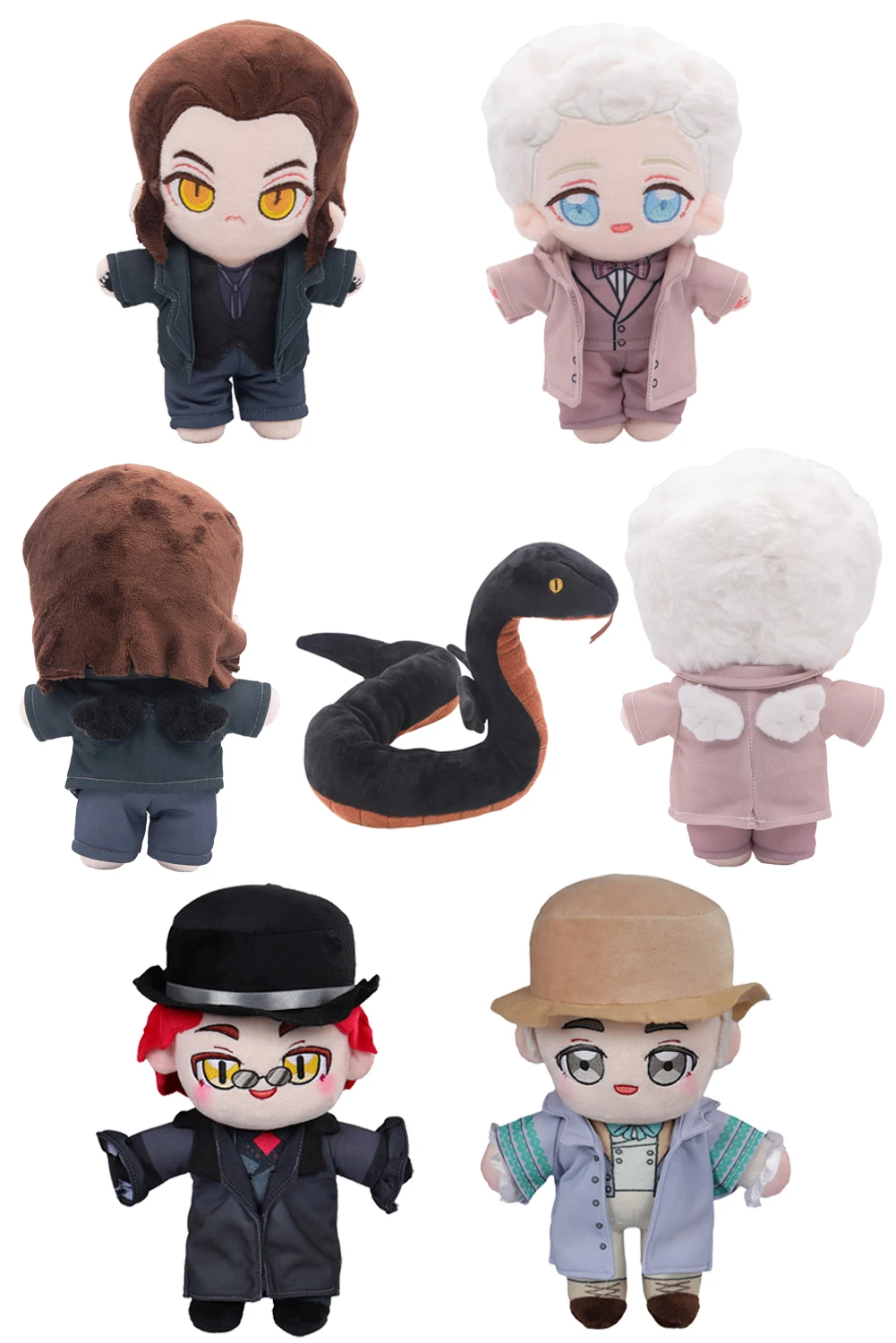 Devil Crowley Angle Aziraphale Plush Mascot TV Good Cosplay Omans Fantasy Props Birthday Gifts Decor Costume Accessory 20CM