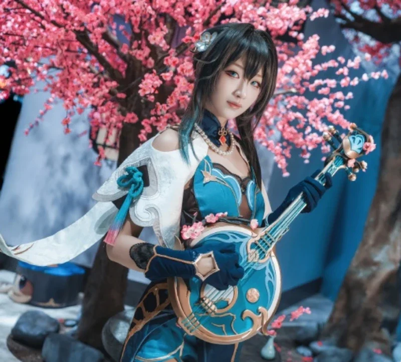

Ruan Mei Pipa Honkai: Star Rail Qin Cosplay Props Weapons Halloween Christmas Fancy Party Costumes Accessories