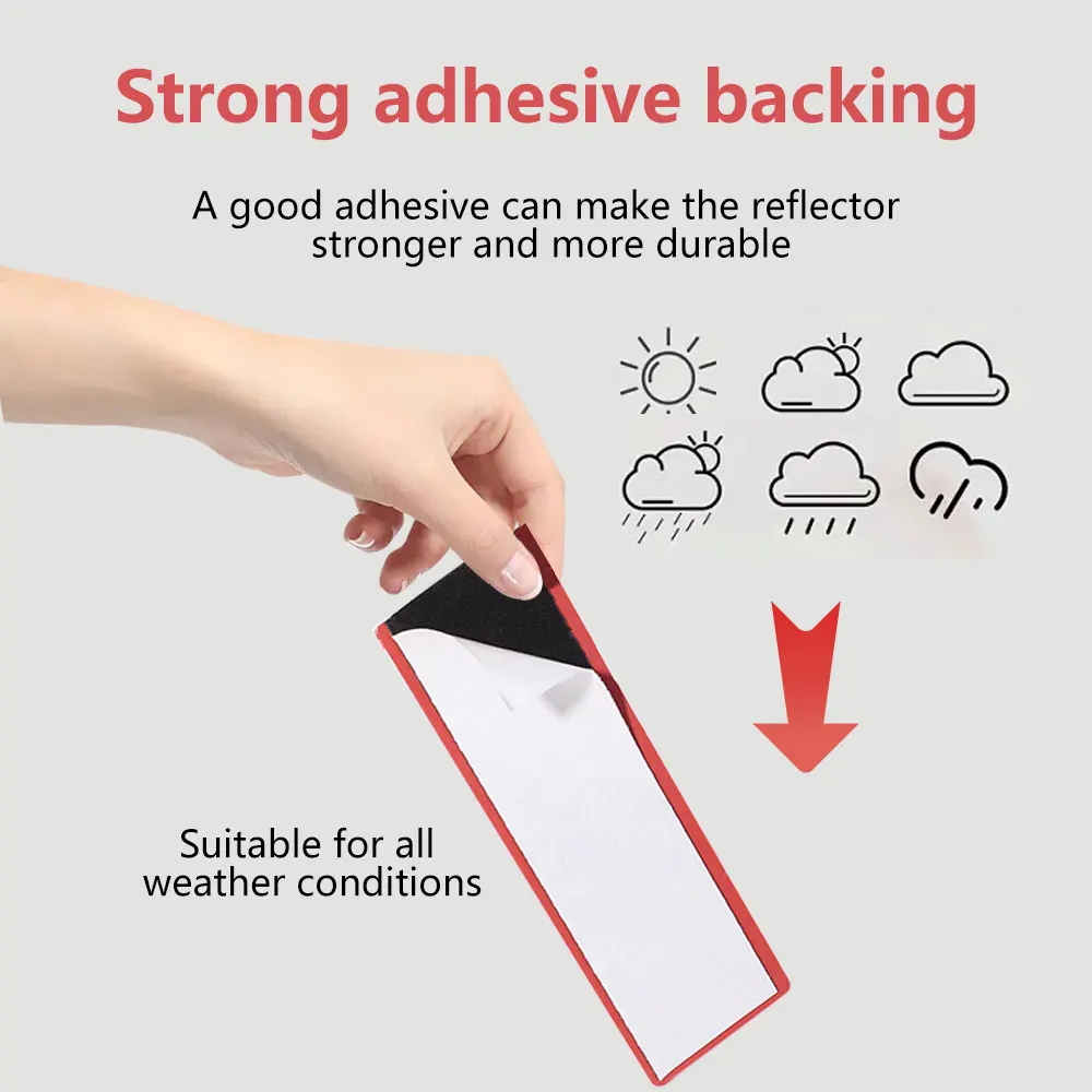 Self-adhesive safety reflector sticker size 15x5cm