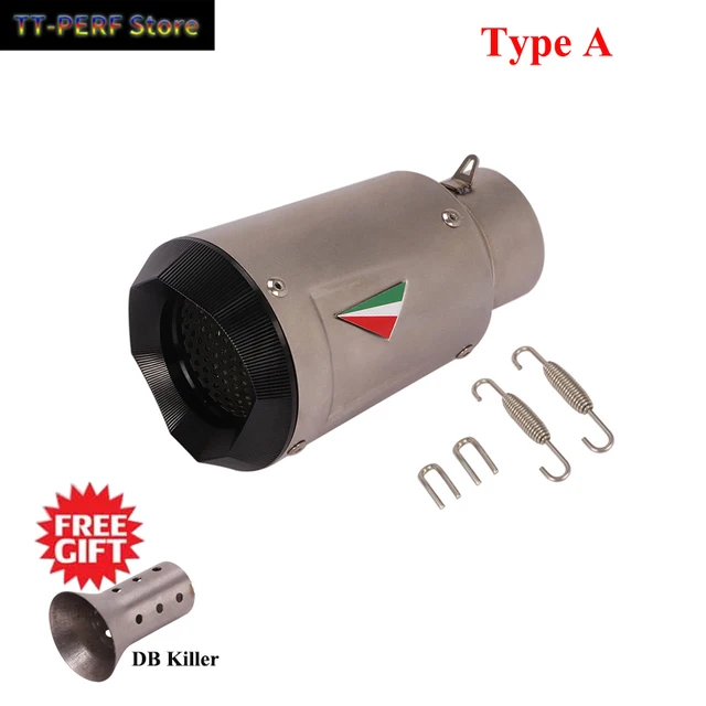 60mm Stainless Muffler Pipe DB Killer Motorcycle E... - Grandado - Foto 11
