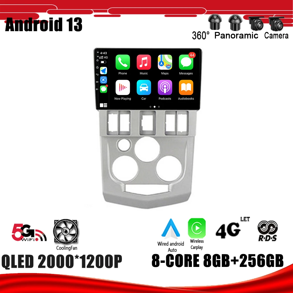 

Navigation GPS DSP Carplay WIFI For Renault Logan 1 Dacia Logan 2004-2009 Car Radio Multimedia Player Android 13