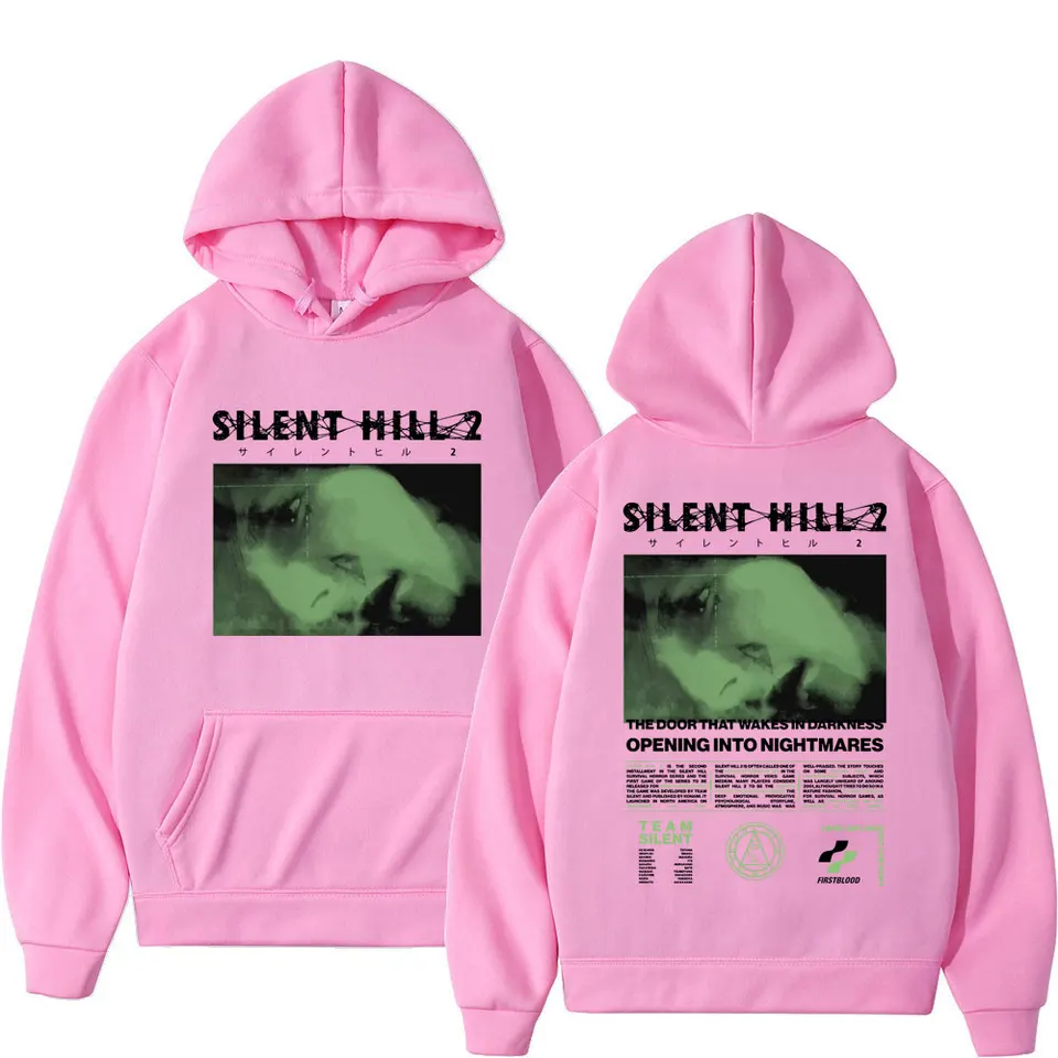 Game Silent Hill 2 Double Sided Print Hoodie Men Women Harajuku