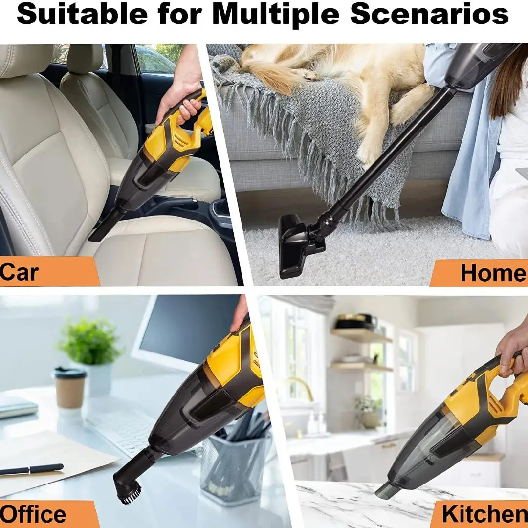 Cordless Vacuum Cleaner for DeWalt 18V/20V Battery (No Battery) Handheld Vacuum for Hardwood Floor Carpet Pet Hair Car 4