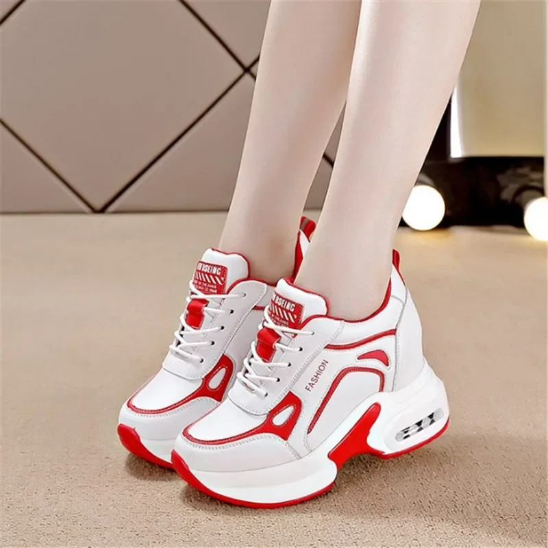 

Женские массивные кроссовки, повседневная обувь на платформе, на шнуровке, Вулканизированная подошва, 2024