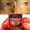 AILKE Organic Tomato Soap Bar, Lightening Skin, Deeply Clean, Exfoliate, Remove Dark Spots, Moisturizing, For Face and Body 6