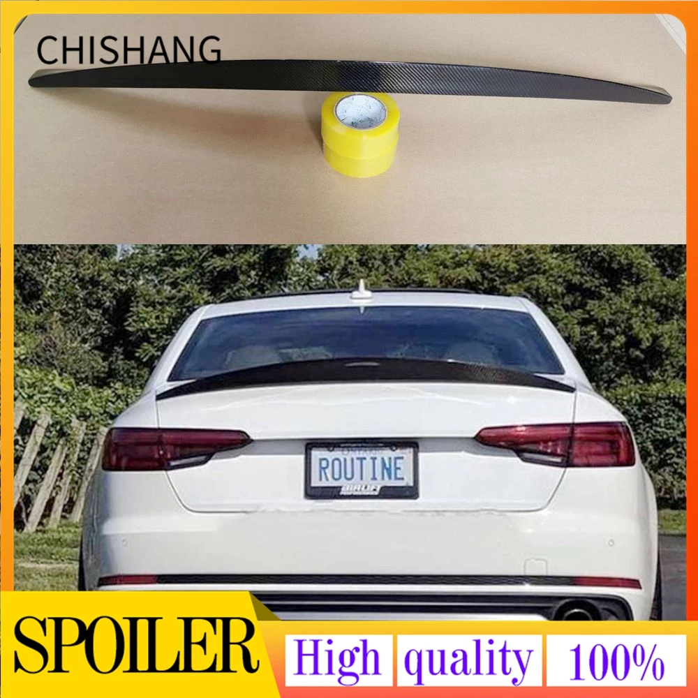 

Автомобильный Стайлинг HK Style, искусственное углеродное волокно, украшение для губ, автомобильное крыло для нового Audi A4 B9 S4 S-line 2017-2020