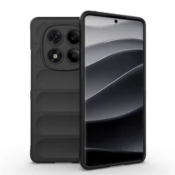 Soft Skin Feeling Flexible Silicone Shockproof Protective Case Cover - Redmi note 15 Pro 4G (Black)