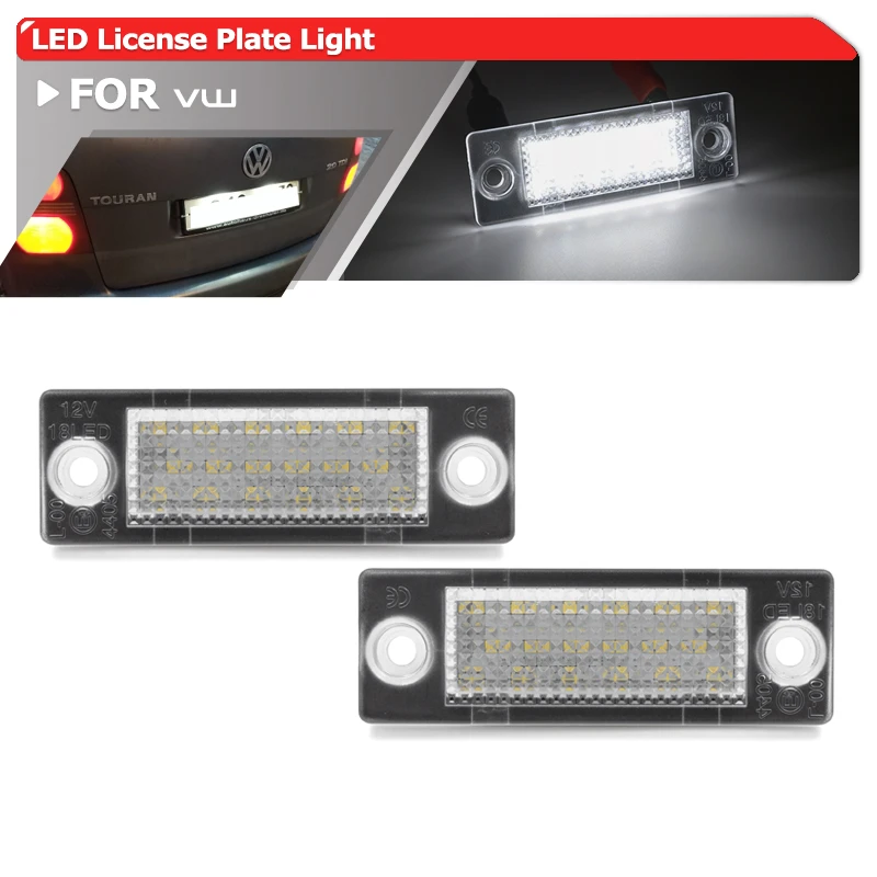 Led License Plate Light For Vw Caddy 3 Golf 5 Plus Jetta 5 Passat B5.5