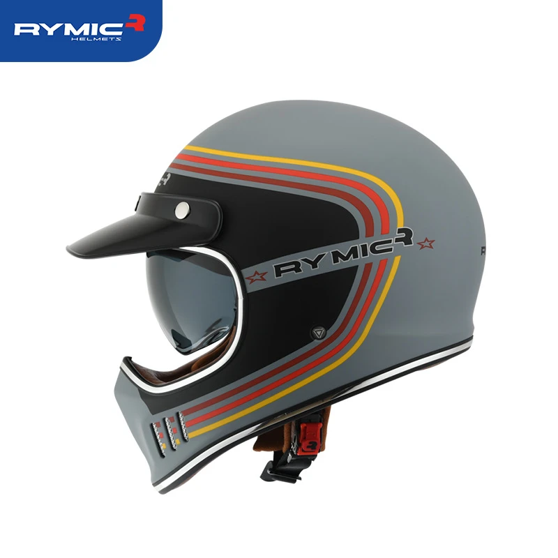 RYMIC Vintage para protector de cabeza Retro Para Motocross, todoterreno|Cascos| - AliExpress