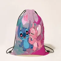 Disney Stitch Drawstring Bag Boys Girls Cartoon Drawstring Backpack Party Gifts Drawstring Bags Birthday Party Decorations 4