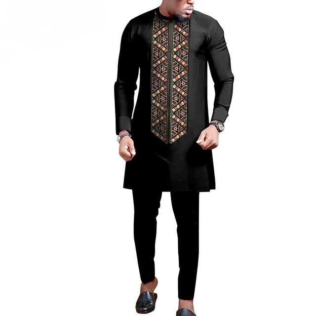 Seyi 2 Piece Dashiki Shirt and Pant - Image 5