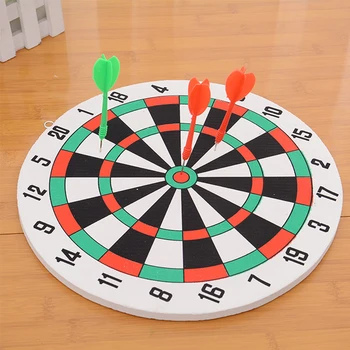 Diameter 29.5 Cm Darts Target With 3 Darts Wall Mounted Two Sides Double-Use Thick Foam Toy Dart Board Game Office Outdoors Game 5