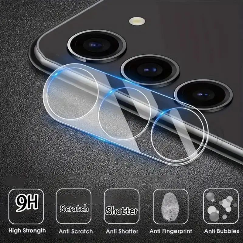Premium 3-Pack Tempered Glass Camera Lens Protectors - Anti-Scratch, High-Definition Film