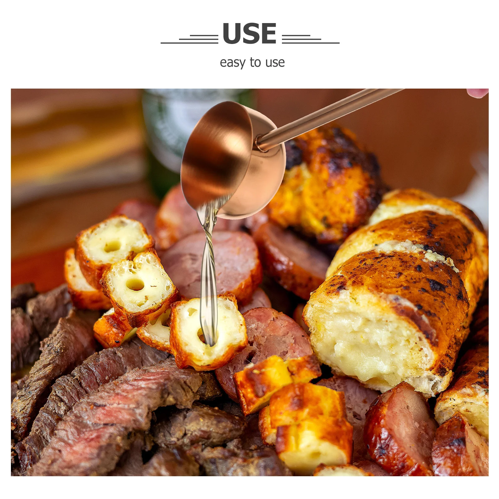 80Ml Stainless Steel Soup Ladle Large Capacity Water Scoop Wear Resistant Oil Spoon Metal Ladle Kitchen Gadget For Restaurant
