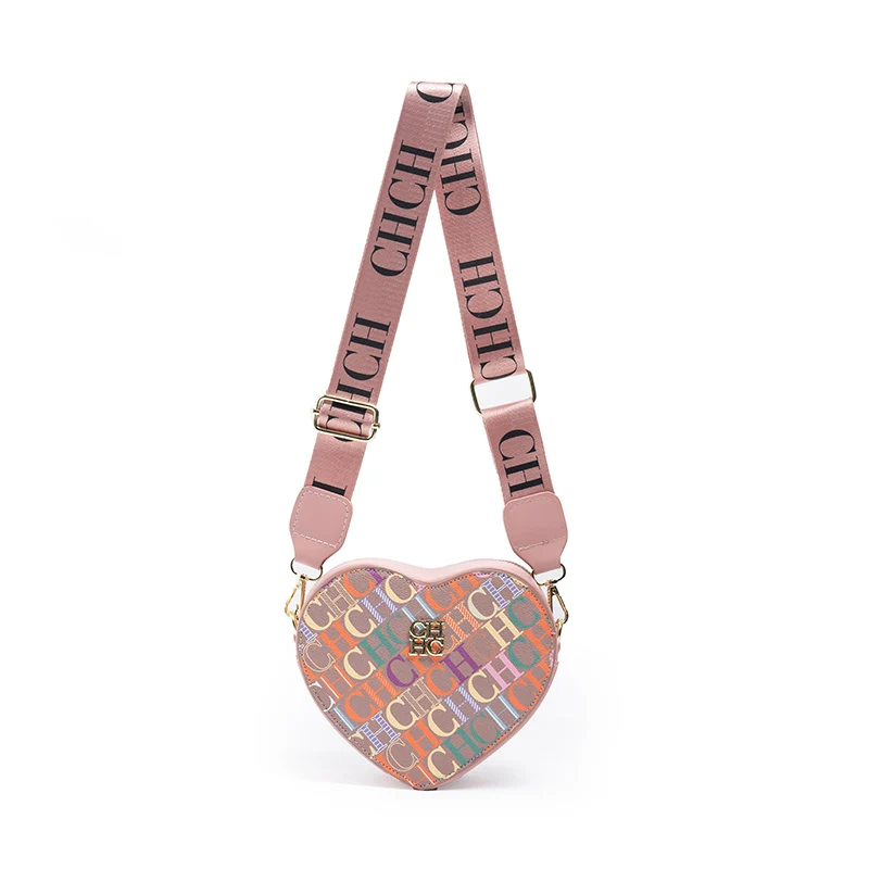 تصميم CH الإبداعي للقلب Crossbody، وهي حقيبة عصرية...